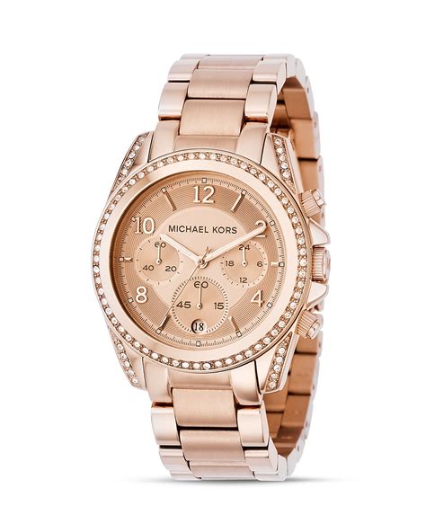 michael kors watch rose gold stone|rose gold mk watch men.